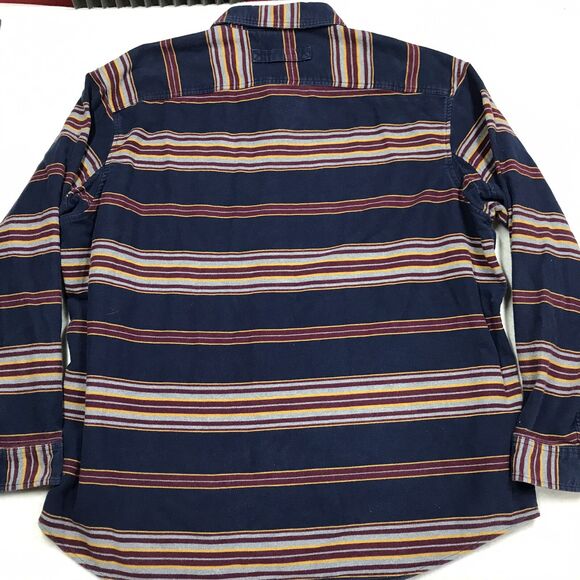 DULUTH Burlyweight Chamois Flannel Heavy Shirt Shacket Men 3XL Serape Stripe - Picture 2 of 12